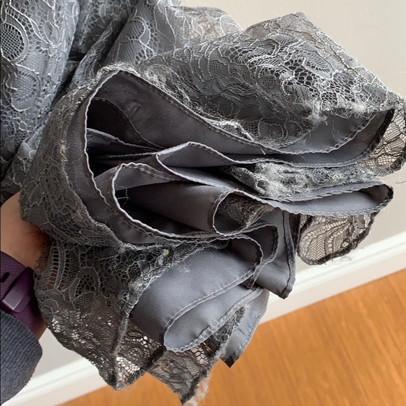 Dressy Florentine Lace Grey Dress - Picture 6 of 7